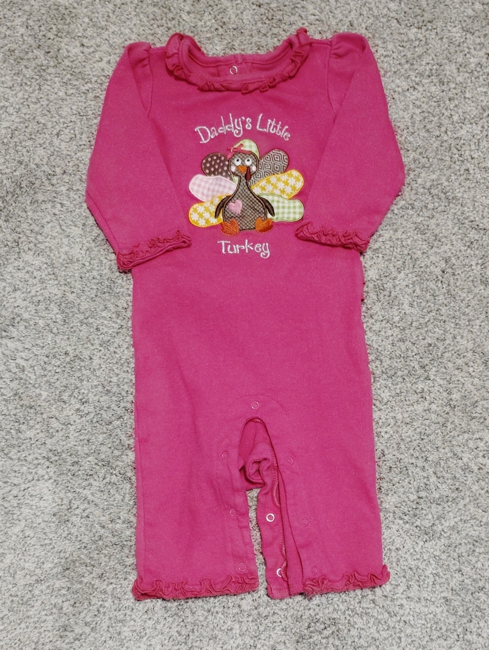 Koala Kids Hot Pink Infant Snap Romper